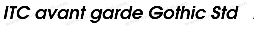 ITC avant garde Gothic Std   Demi字体转换